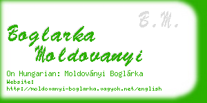 boglarka moldovanyi business card