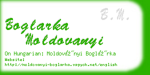 boglarka moldovanyi business card